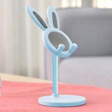 1-Piece Creative Cartoon Mobile Phone Bracket, Cute Cartoon Rabbit Bear Little Yellow Duck Flat Universal Mobile Phone Desktop Bracket Adjustable Telescopic Lifting Slouchy Bracket, Gifts For Children And Girlfriends, Birthday Gifts For Women, Valentine's Day Gifts. Suitable For Desktops
