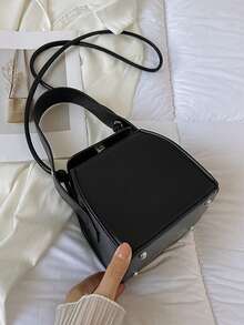 Customizable Monogrammed Box Bag, Fashion Gorgeous Design Small Square Bag, Personalized Holiday Gift - Multicolor - View 11