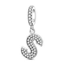 1 pieza Encantos con letra 26 caracteres alfabéticos en 3 estilos diferentes, cuentas de corazón plateadas y doradas, encantos para pulseras, collares, llaveros, cuentas para hacer joyas DIY, regalo único para amigos, familia y pareja