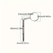 3 件套眼镜螺丝刀工具套件（带钥匙扣），便携式手动精密螺丝刀工具，适用于手表维修
