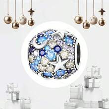 Easvnya New Hot-Selling Silver-Color Star & Moon Fully Studded Beads Series, Stereo Design Exquisite & Fashionable, DIY Jewelry Making Kit Suitable For Bracelet & Necklace, Fit For Charming Fashionable Women, Everyday Wear Or Special Occasion Decoration, Or Valentine's Day/Birthday Gift - Multicolor - View 12