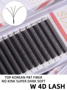 12 Rows 0.07 C/D/L Curl SHANEL YY 3DW 4DW Clover Lashes 8-15mm Automatic Flowering Premade Duoble Tips YY Handmade YY Cilios Type Natural Volume Eyelashes Extension