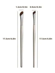 2 Pieces Nose Shadow Brush, Highlight Brush, Eyeliner Brush, Blending Brush, Contour Brush, Angled Eye Shadow Brush Makeup Brush Set, Brightening Highlight Brush, Oblique Nose Root Nose Brush, Side Shadow Brush, Contour Brush