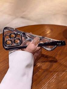 1 件亮面电镀磁性镜头保护壳，适用于 11 12 13 14 15 16 Pro Pro Max、Galaxy A54 S22 S23 S24 S25 Ultra、A54、A55、A16、S20P、S20U、Note10、Note20U、A36、A35、A34、S26、A25、A24、A15、A14、A06、A05、A05S，支持无线充电