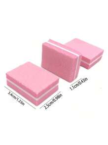 10/50pcs Mini Nail Polisher High Elastic Sponge Mini Tofu Shaped Double-Sided Nail Polisher And Polisher, Odorless, 100pcs/50pcs/20pcs, Suitable For Women, Families And Beauty Salons.