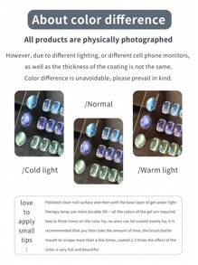 PERPECT COLOR Blauer Tränen Katzenauge Serie, 3 Farben 1 Stück/3g einzigartige blaue Farbe und magnetisches Pulver, verleiht einen träumerischen, romantischen Eindruck, verleiht der gesamten Nagelkunst einen einzigartigen Charme, Salon Zuhause Geschenk für Frauen