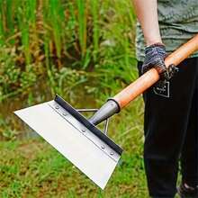 1 PC Stainless Steel Garden Shovel - Multi-Functional, Handle-Free Yard Weeder & Cleaning Tool For Patio And Lawn Care - Multicolor - View 3
