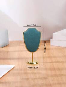 TONVIC 1件/2件裝迷你高級金屬與微纖維天鵝絨可拆卸珠寶展示架，適用於項鍊、吊墜、耳環，金屬圓細桿支架，適合櫃檯展示、攝影、派對、婚禮 - 彩色 - 查看 15