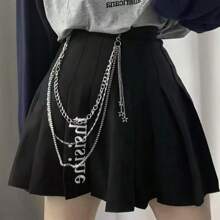 Zipper Decor Chain, Hip-Hop Accessory Hanging Chain, Waist Chains
