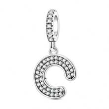 1 pieza Encantos con letra 26 caracteres alfabéticos en 3 estilos diferentes, cuentas de corazón plateadas y doradas, encantos para pulseras, collares, llaveros, cuentas para hacer joyas DIY, regalo único para amigos, familia y pareja