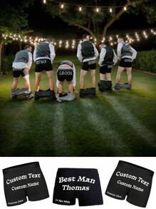 Customize Men's Underwear,Personalised Groom, Best Man And Groomsman Boxer Shorts.Novelty Cute Boxers, Men's Funny Underwear, Boxer Shorts, Gift For Boyfriend, Fun Boxers.