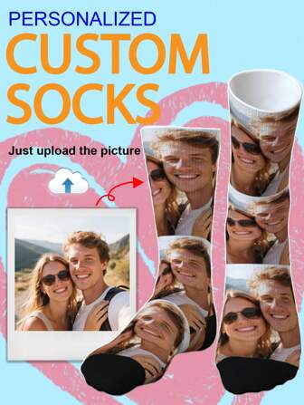1 paire de chaussettes d'équipage personnalisées, chaussettes avec visage personnalisé, chaussettes de couple, chaussettes avec photo personnalisée, chaussettes imprimées personnalisées, chaussettes avec visage amusant personnalisé, chaussettes avec image personnalisée, avec n'importe quel visage sur les chaussettes. Cadeau d'anniversaire, cadeau de la Saint-Valentin, cadeau de mariage, cadeau pour la fête des mères, cadeau pour la fête des pères, cadeau pour le meilleur ami, cadeau pour maman/papa, cadeau pour copine/copain, chiot, chien, chatons, chat, salon, chambre à coucher, pour la remise des diplômes, pour l'hiver, pour Noël, pour l'automne/printemps/été, pour les vacances