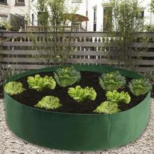 Pot de jardin surélevé rond, pour la culture d'herbes, de fleurs, de légumes et de pommes de terre, sacs de culture en tissu non tissé robuste, conteneurs respirants pour plate-bandes surélevées, convenant aux pommes de terre, carottes, oignons et super grands lits de plantation surélevés pour le jardinage