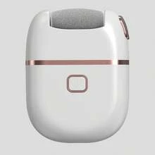 1 pieza Amoladora eléctrica recargable para pies, con 3 cabezales de molienda reemplazables, cabezal de molienda grueso adecuado para pulir piel gruesa, recargable por USB, portátil y fácil de usar, cuidado de la piel, adecuado para piel seca y agrietada