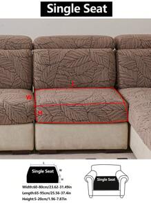 1 pièce Housse de canapé élastique antidérapante à enveloppe complète, housse de coussin de canapé universelle 4 saisons, jeté de canapé épaissi en tissu, lavable en machine, anti-poussière, compatible animaux de compagnie, décor d'intérieur, s'adapte aux canapés d'angle réglables pour chambre à coucher, bureau, salon 1/2/3/4 places