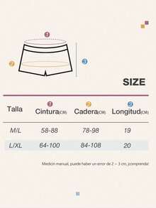 3Pzs/6Pzs Calzones Tipo Bóxer para Mujer - Sin Costuras y Transpirable, Estilo Deportivo, Suaves y Elásticos - Caqui+Azul+Negro - Ver 3