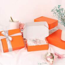 20pcs Colorful Double-Sided Gift Boxes, Folding Packaging Boxes, Express Boxes, Gift Boxes, Storage Boxes, Corrugated Cardboard Transport Boxes, Suitable For Small Businesses, Transport, Packaging, Storage, Crafts, Mailing, Holidays, Birthdays, Weddings, Parties And Various Holiday Gift Packaging (Colors Are Handmade, So There May Be Slight Color Differences)