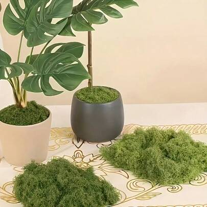 1pc 20g/50g Trang trí rêu nhân tạo, DIY Mô phỏng cỏ rêu vi cảnh quan Bố cục cây xanh Cây trồng trong chậu Trang trí bệ cửa sổ, Cây xanh nhân tạo cảnh quan vi mô trồng trong chậu bằng polyester, Lý tưởng cho trang trí phòng và nhà thẩm mỹ mùa xuân, Trang trí cảnh quan vi mô và đám cưới
