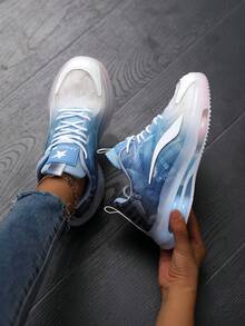 Scarpe da corsa casual estive unisex per maratone con stile alla moda, suola in materiale morbido e antisdrucciolo, traspiranti e ammortizzanti anti-scivolo, resistenti e super leggere, adatte per viaggio e sport, nuove scarpe da sport per donne - Blu - Visualizzare 12