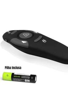 Apresentador Slide Apontador Laser Controle Sem Fio - Multicolorido - Visão 7