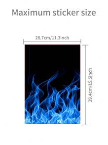 6pcs Blue Flame P5 Game Console Skin Stickers, Dustproof And Wear-Resistant