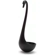 Swanky Swan Soup Ladle Heat Resistant Soup Ladles Cute Kitchen Accessories Unique Kitchen Gifts Fun Cooking Gadgets Cute Gifts Black - Black - View 2