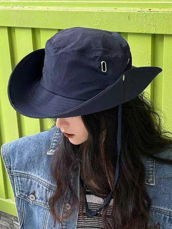 1 Piece, New, Outdoor, Waterproof, Bucket Hat, Women, Men, Foldable, Sun Hat, Summer, Vacation, Travel, Beach, Sunscreen, Fishing Hat, Men's Hat