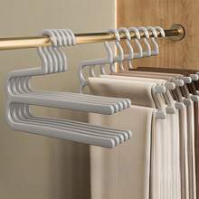40/20/10/1 Pc Open Anti-Slip Clothes Hanger Trouser Rack Crease-Resistant Z-Shaped Trouser Rack Household Storage Supplies - Multicolor - View 17