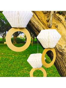 1pc Honeycomb Ball Decoration, Suitable For Wedding, Engagement, Bachelorette Party And Wedding Party Decor
