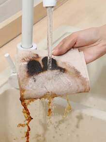 5/10pcs Luffa Cleaning Cloths, Kitchen Dishcloth, Non-Stick, Multi-Purpose Cleaning Cloths, Household Cleaning Rags, Bathroom Cleaning Towels, Durable Absorbent Cloths, Window Cleaning Cloths, Cleaning Supplies, Cleaning Tools
