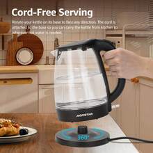 Aigostar LED Glass Electric Kettle – Fast, Auto Shut-Off & Boil-Dry Protection - 查看 6