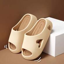 Summer  Women's Sandals Platform Plat With Anti Slip Indoor Outdoor Shoes Hollow Cute Heart Comfortable Slippers