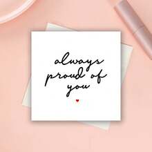 Always Proud Of You Card, Encouragement Card, Well Done Card, Congratulations For Friend, Daughter, Graduation Card, New Job Card