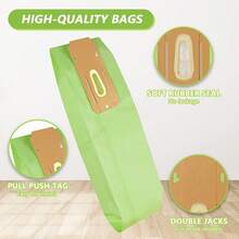 10 Pack Vacuum Bags Fit For Oreck Type CC XL XL2 XL7 XL21, Fit All Oreck XL Upright Vacuum Cleaner, Part #CCPK8, CCPK8DW - Green - View 3