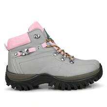 Women's Adventure Boot Safety Work Everyday Boots Stitched Sole - Grey - View 4