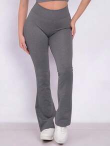 Women Sports Pants - 灰色 - 查看 6