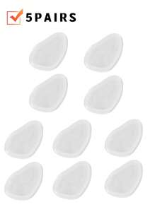 5 paires de coussins de protection en gel de silicone pour l'avant-pied, coussins de massage antidérapants et épaissis