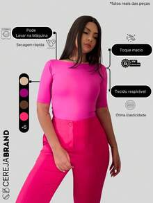 Women T-Shirts - Màu Hồng Tươi - Xem 5