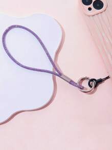 1 pieza Cordón de teléfono móvil con rhinestones, accesorio de moda de sujeción manual para decorar la funda del teléfono móvil como regalo para mujeres, madre, familia, amigos, cumpleaños, festividades