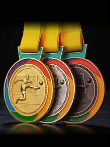 علامة كرة قدم معدنية مخصصة، ميدالية ذهبية/فضية/برونزية، مصنوعة من سبيكة الزنك، ميدالية منافسة، شارة تكريمية لحفل كرة القدم