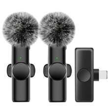 Wireless Lavalier Lapel Microphone For IOS TypeC Android Camera Plug-Play Professional Noise Reduction Recording Clip Mic For Creator Interview