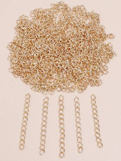 100 piezas de cadena de metal para collar y pulsera, manualidades para hacer joyas DIY