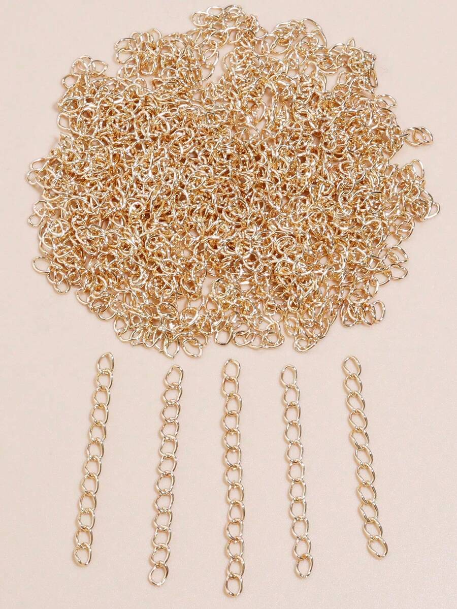 100 piezas de cadena de metal para collar y pulsera, manualidades para hacer joyas DIY