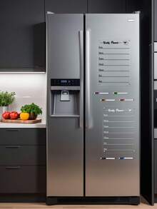 1 Set Magnetic Acrylic Cute Puppy Fridge Magnets, Reusable Dry Erase Daily Planner, Weekly Meal Planner, Transparent Message Board With 6 Whiteboard Markers - Transparent - View 4