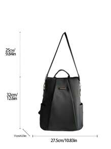 Mochila de viagem elegante, mochila versátil para estudantes universitários, mochila casual de nylon para mulheres
