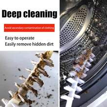 3pcs Washing Machine Cleaning Brush Set - Includes Drum Brush, Dryer Vent Brush, And Long Handle Brush For Deep Cleaning Washing Machine Drum, Also Suitable For Bathroom, Shower, Toilet And Kitchen Crevices