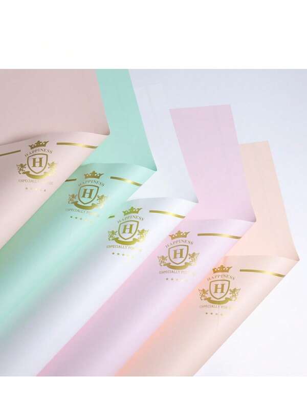 4/8 Sheets Of New Creo Queen Waterproof Pearl Paper Material, Flower Bouquet Packaging Paper, Gold Foil Wrapping Paper, Flower Shop Handmade DIY Gift Wrapping Paper