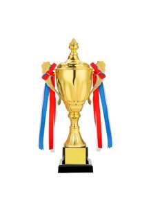 قطعة واحدة كأس معدني مخصص لكرة القدم والسلة والريشة، ذهبي فضي برونزي، مصنوع من سبيكة حديدية وخامة ABS، كأس جوائز المنافسة الرياضية لألعاب كرة القدم والتنس، أنيق، عصري، هايبر، كاجوال، شيك بسيط، شخصي، مخصص، فريد من نوعه، أزياء الرجال، خزانة قياسية ،أنماط الشارع والأساسية للرجال، هدايا مثالية للرجال، الأصدقاء والعائلة، للأعياد والعطلات والمدرسة والمنافسات الرياضية