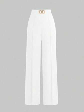 Friformade höst-/vinterkostymbyxor för kvinnor, minimalistiska, affärsmässiga, casual, pendlare, eleganta, semesterbyxor, exklusiva, mångsidiga, bantningsbyxor, Victory Day-dam, retro, koreansk stil (rekommenderar att beställa en storlek mindre)