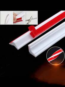 1pc,Waterproof Strip Self-Adhesive Strip - Kitchen And Bathroom Seamless Water Partition, Kitchen Bathroom Sink Wash Basin Water Partition Strip, Bathroom Waterproof Strip, Shower Room Waterproof Strip, Height 12mm/0.47in* Width 20mm/0.79in